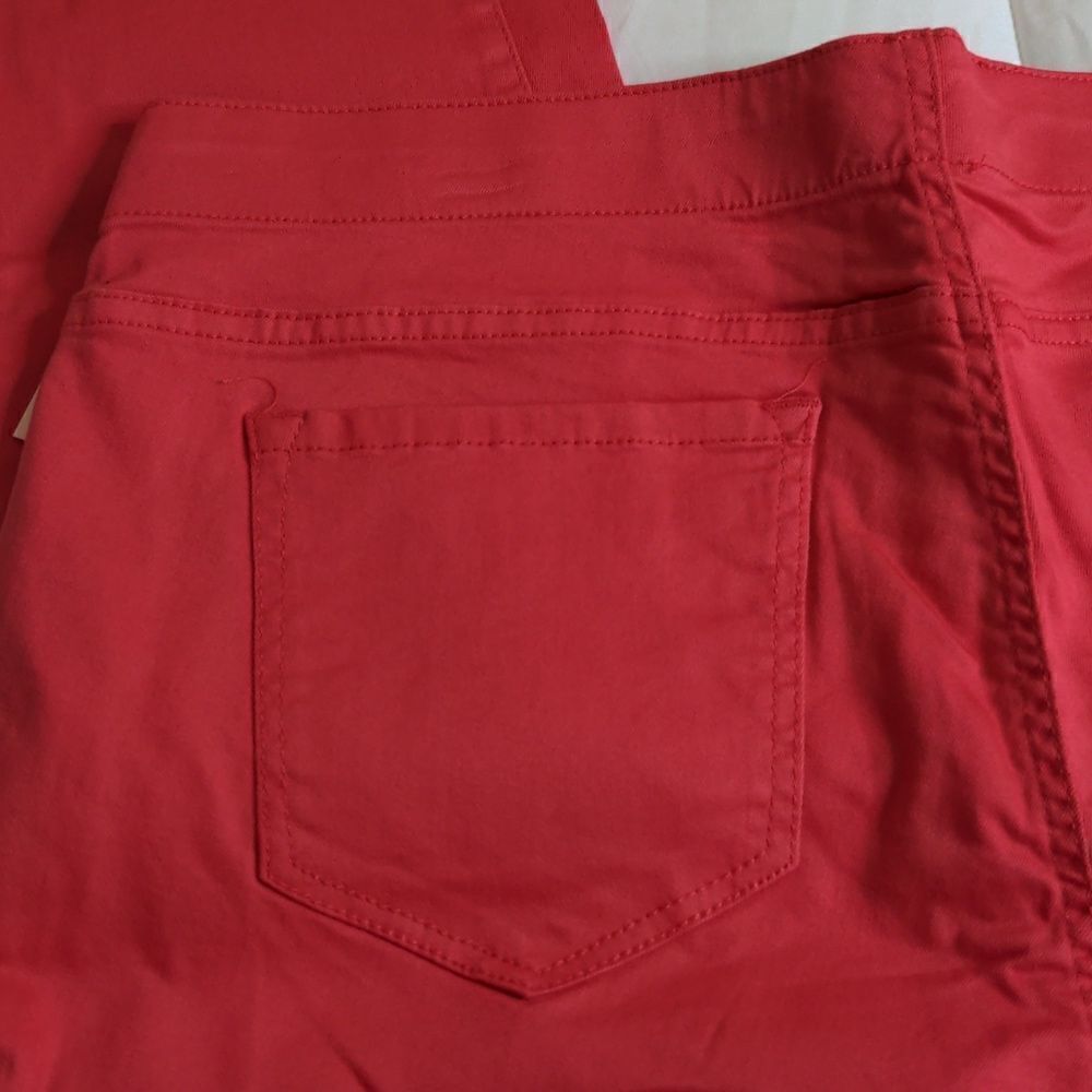 Ellen Tracy Denim XL Hot Pink The Pull On Legging in Hibiscus, NEW - Picture 7 of 11